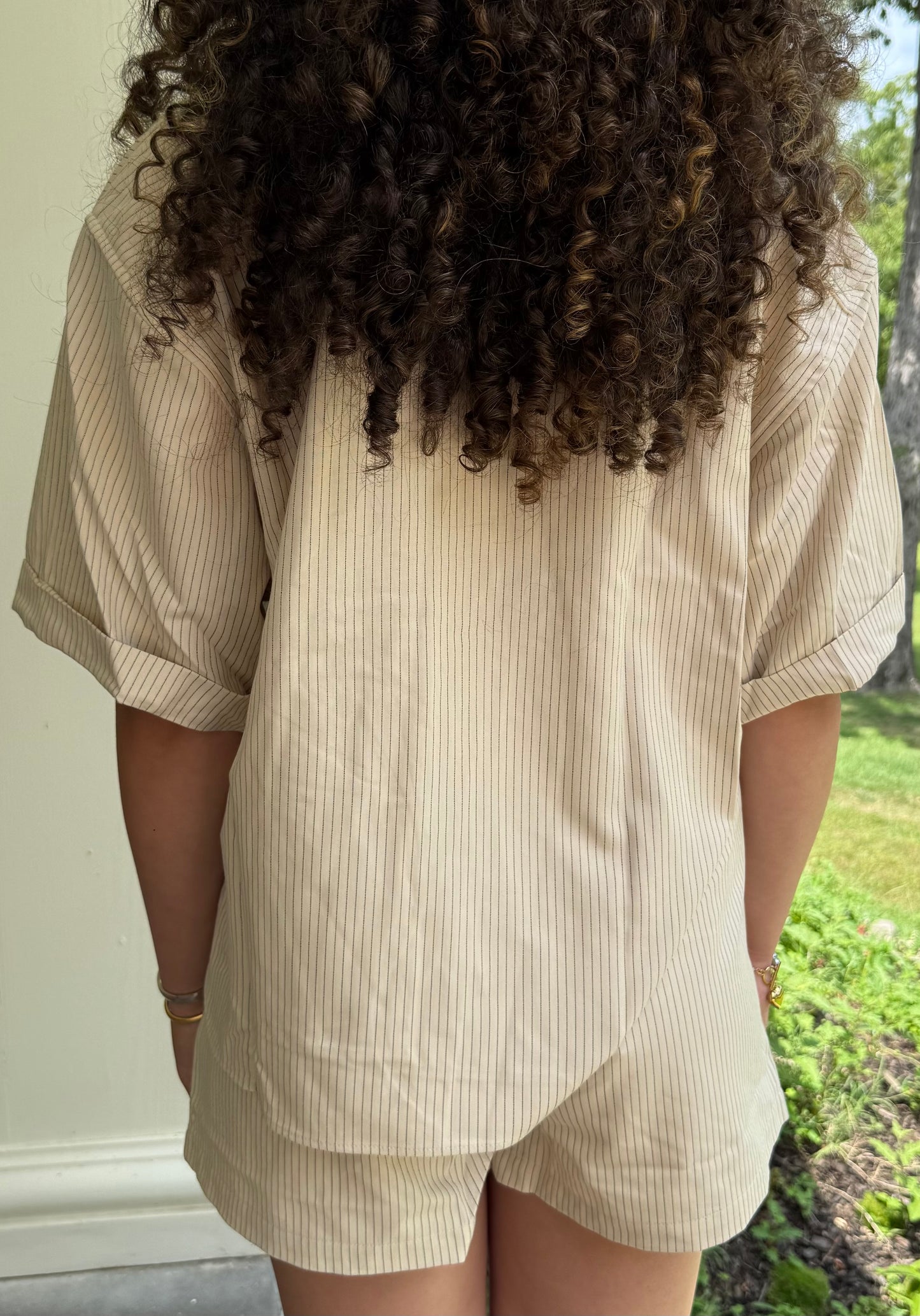 Editorial Stripe Button-Up