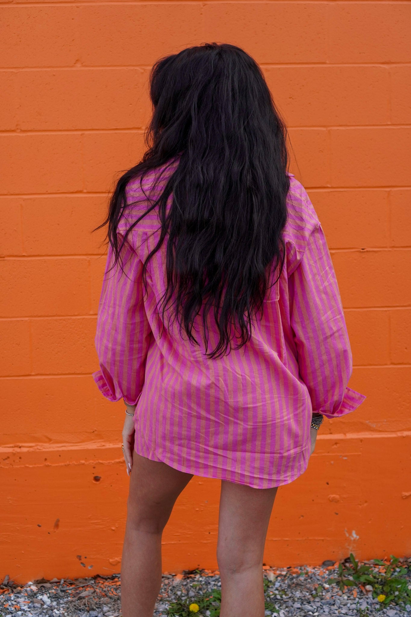 Sunset Stripe Button-Up