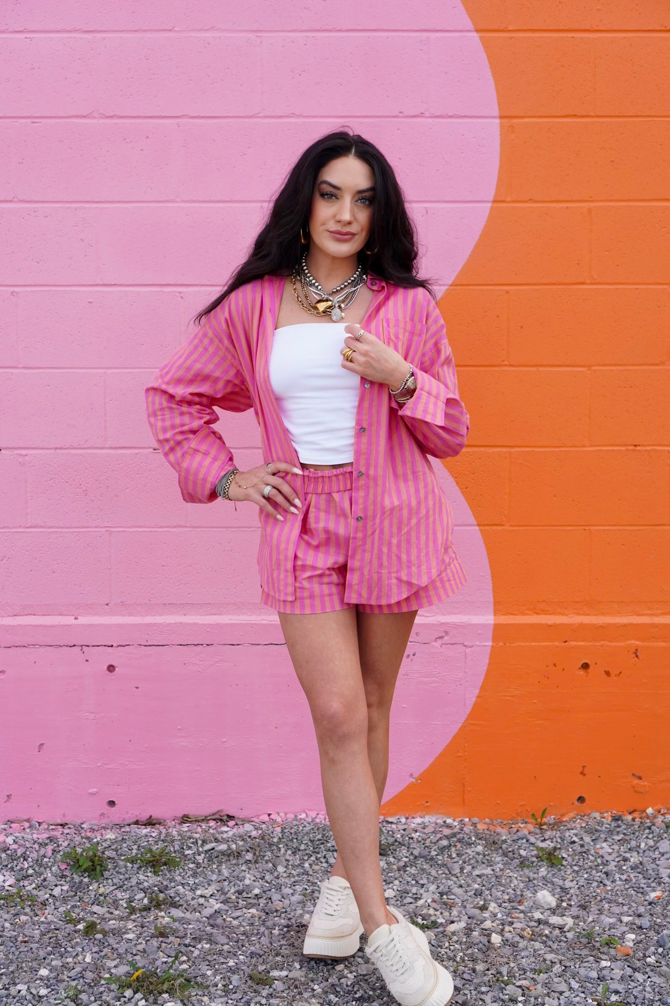 Sunset Stripe Shorts