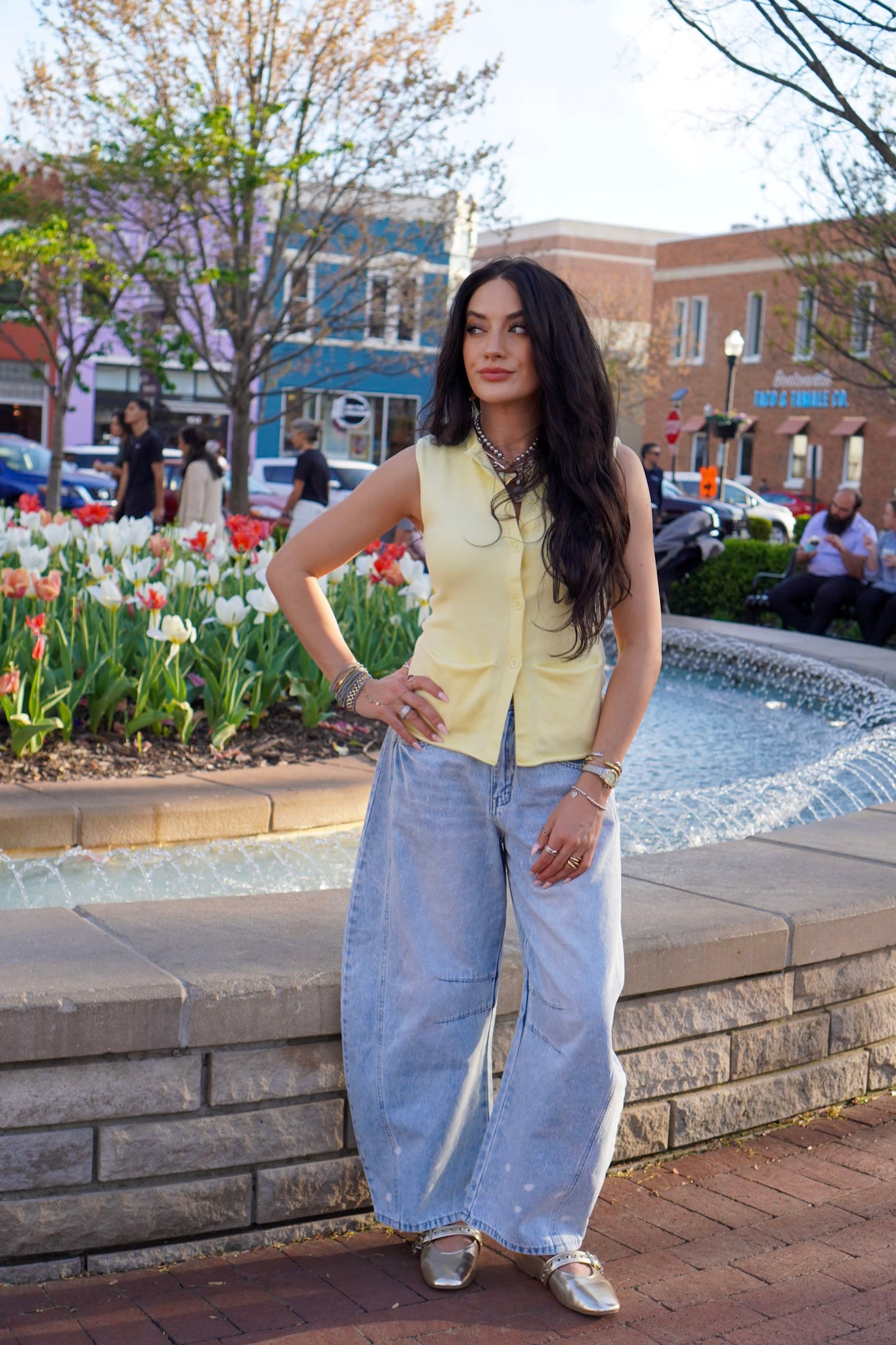 Sunday Stroll Barrel Jeans
