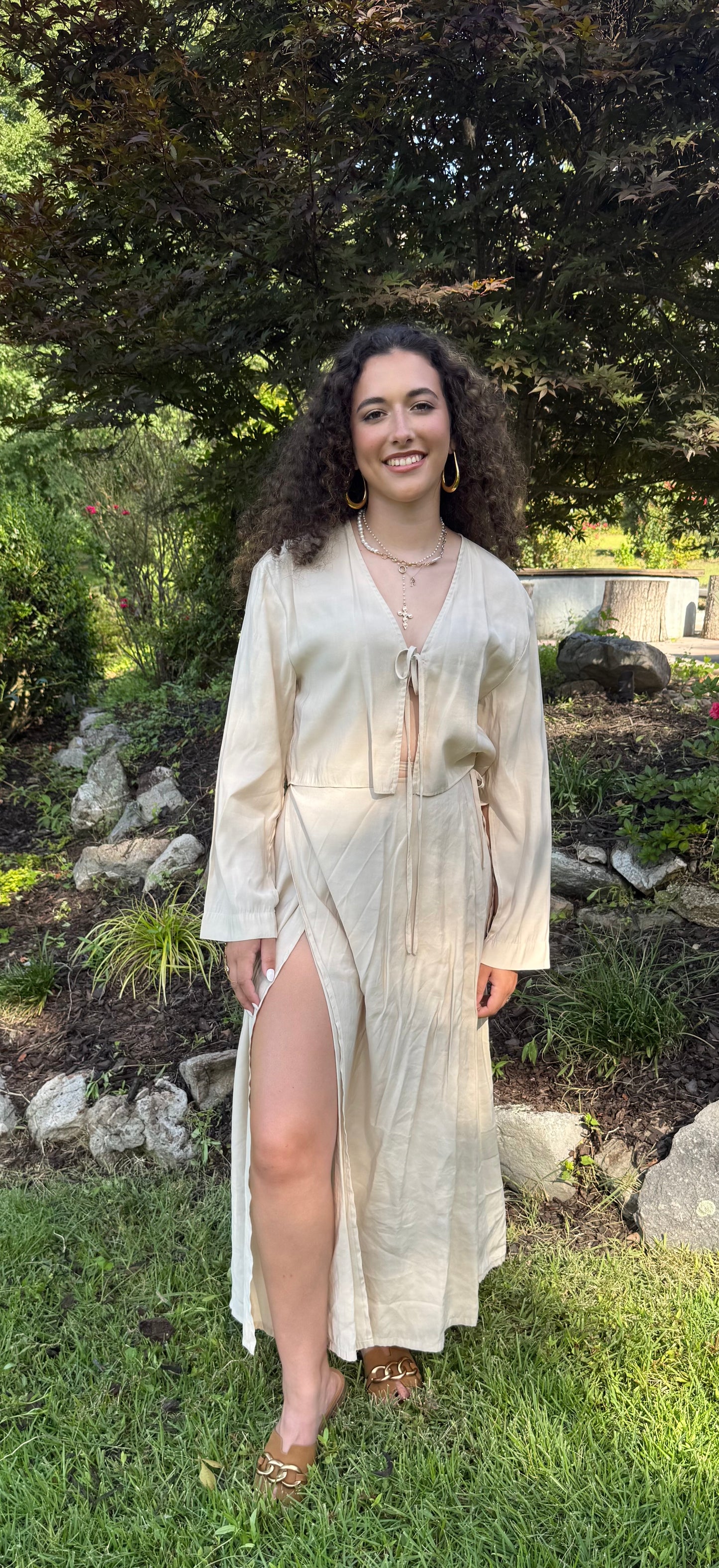 Soft Focus Wrap Skirt