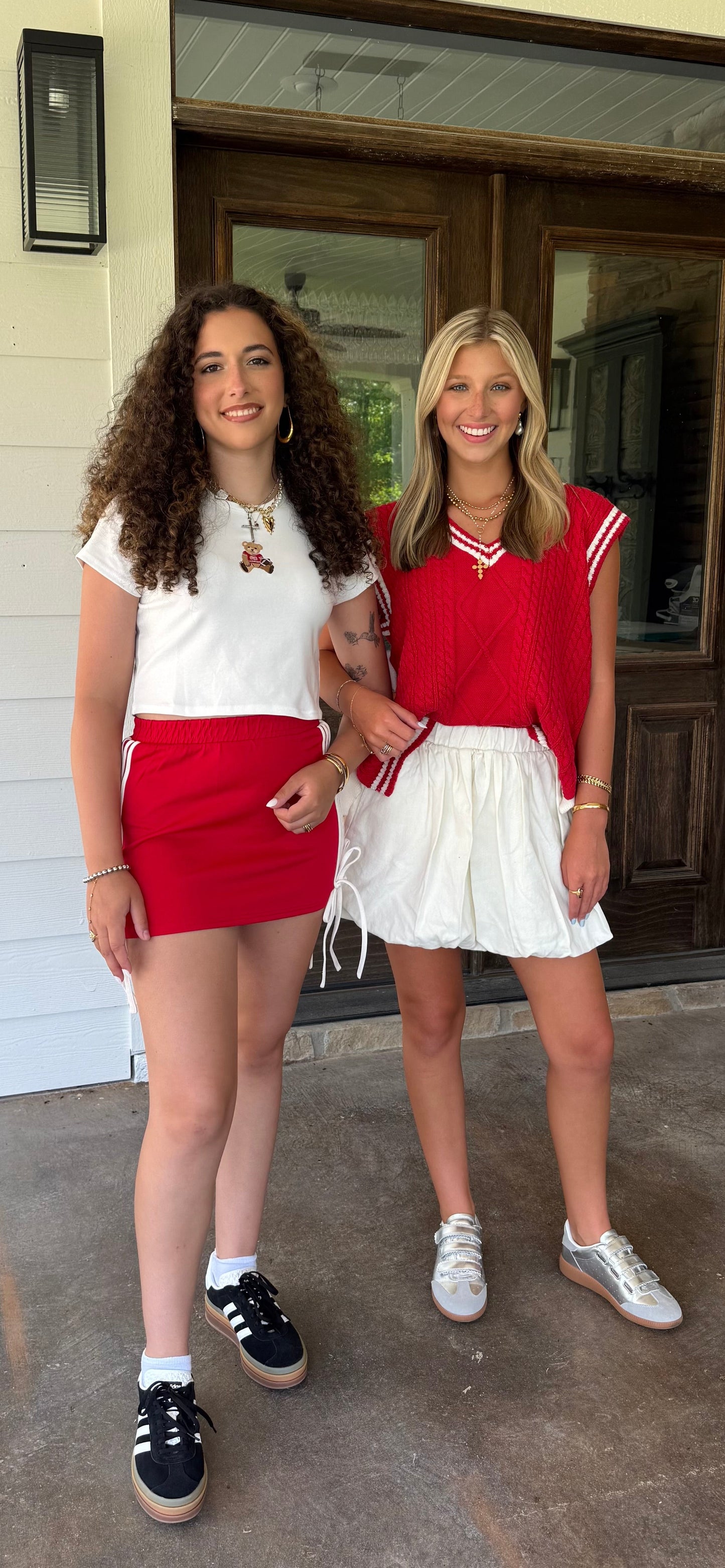 Bow Detail Track Mini Skirt