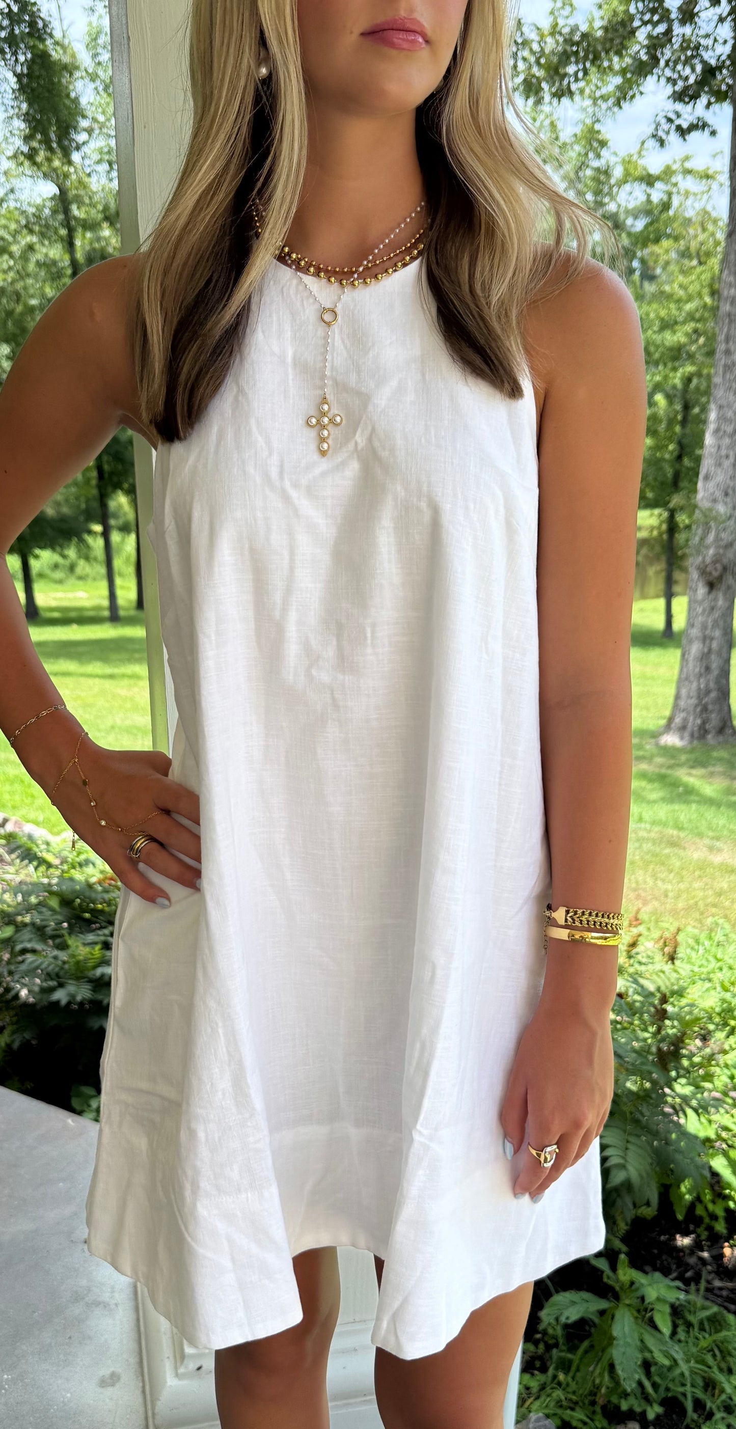 Coastal Linen Tank Dress