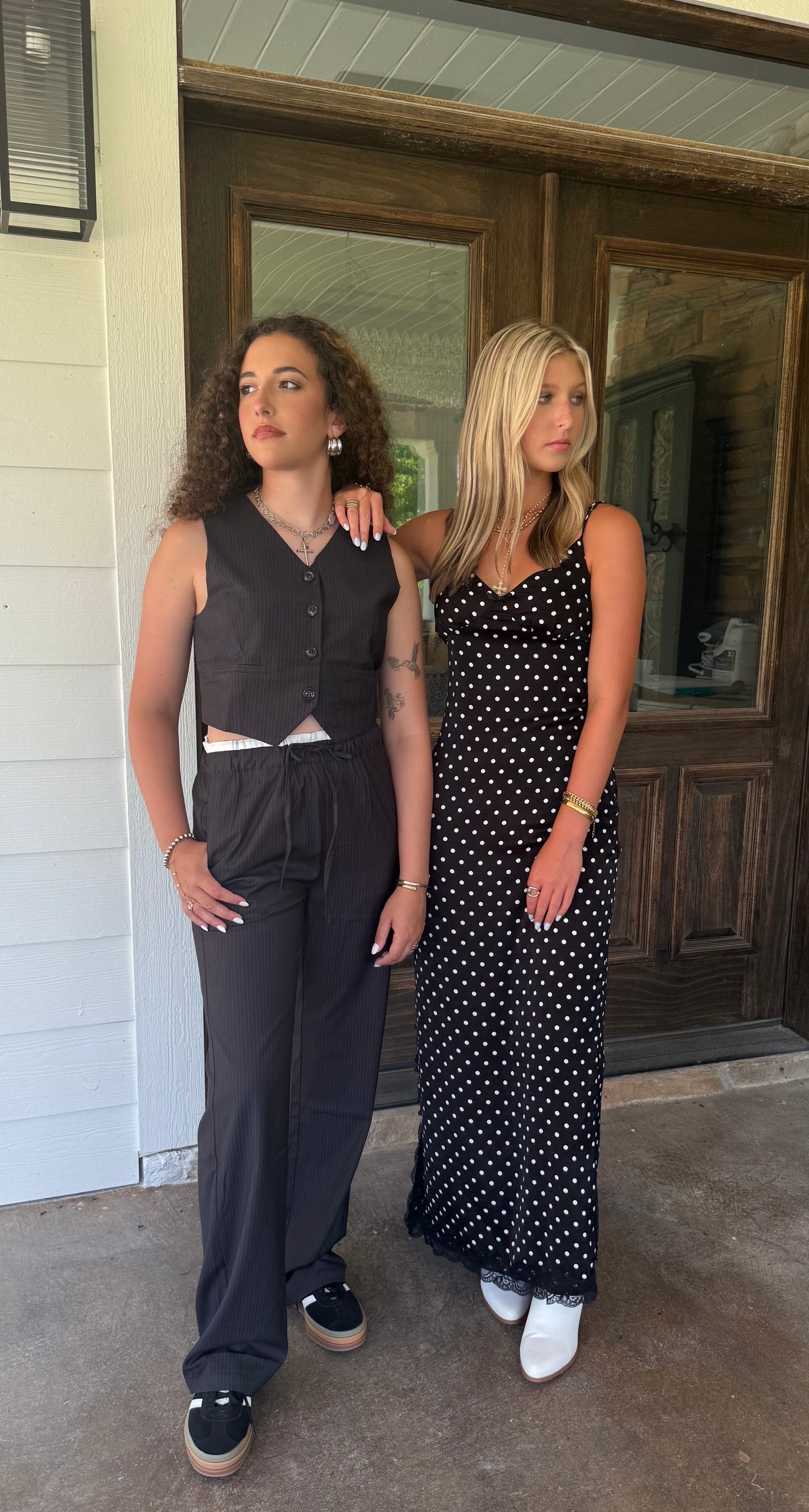 Polka Dot Slip Maxi Dress