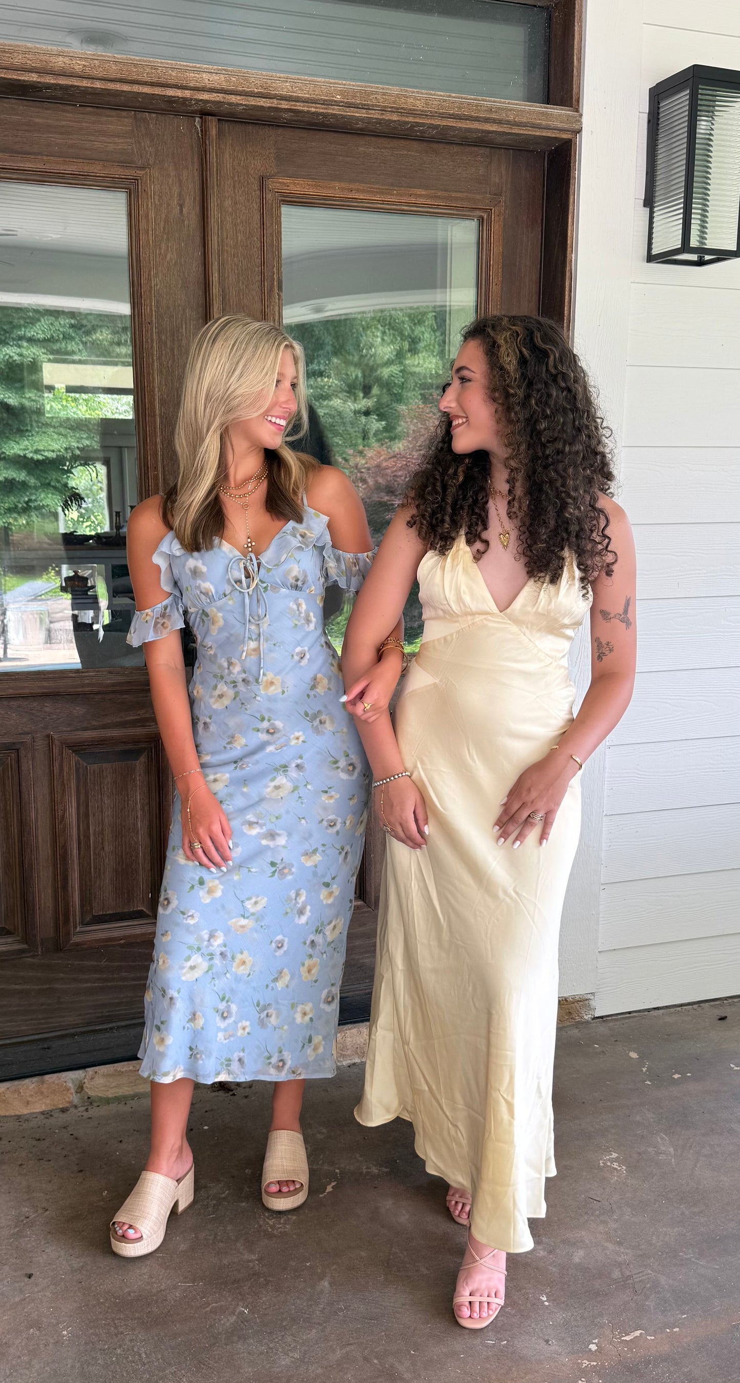 Golden Hour Gown Buttery Yellow V-Neck Maxi Dress