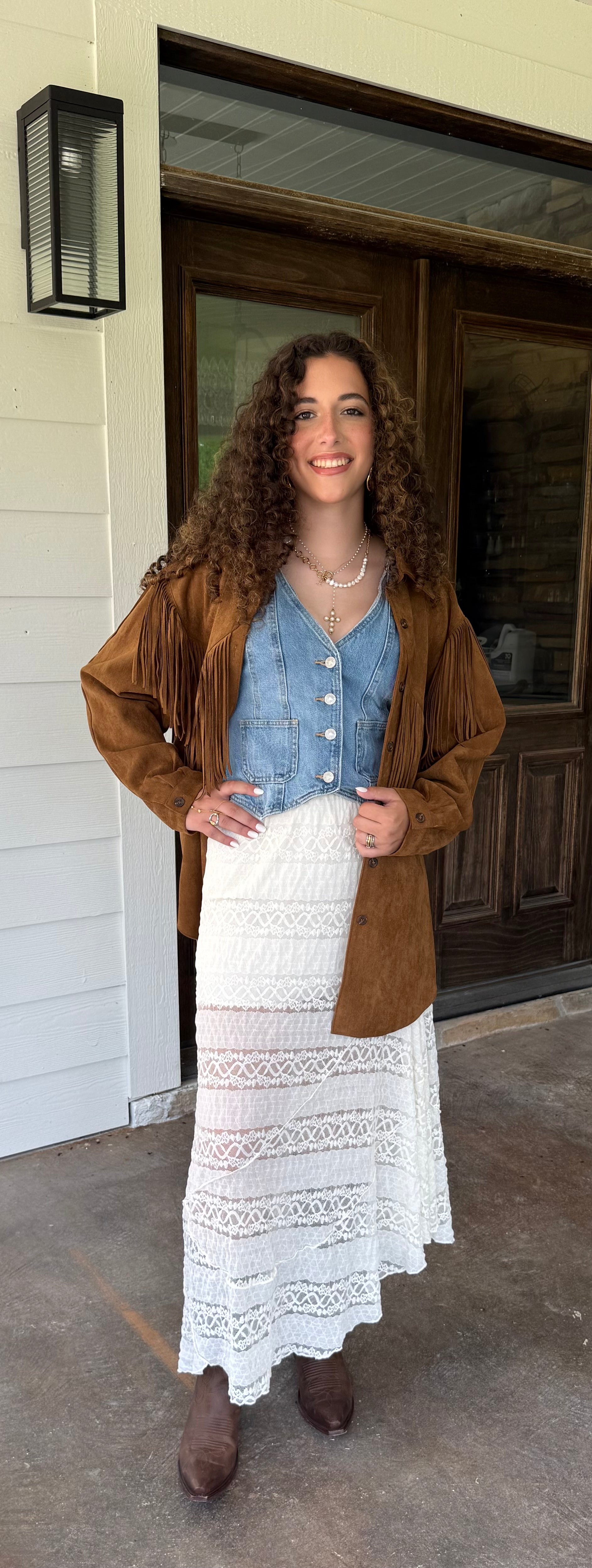 Fields of Lace Maxi Skirt – Boho Romantic Style