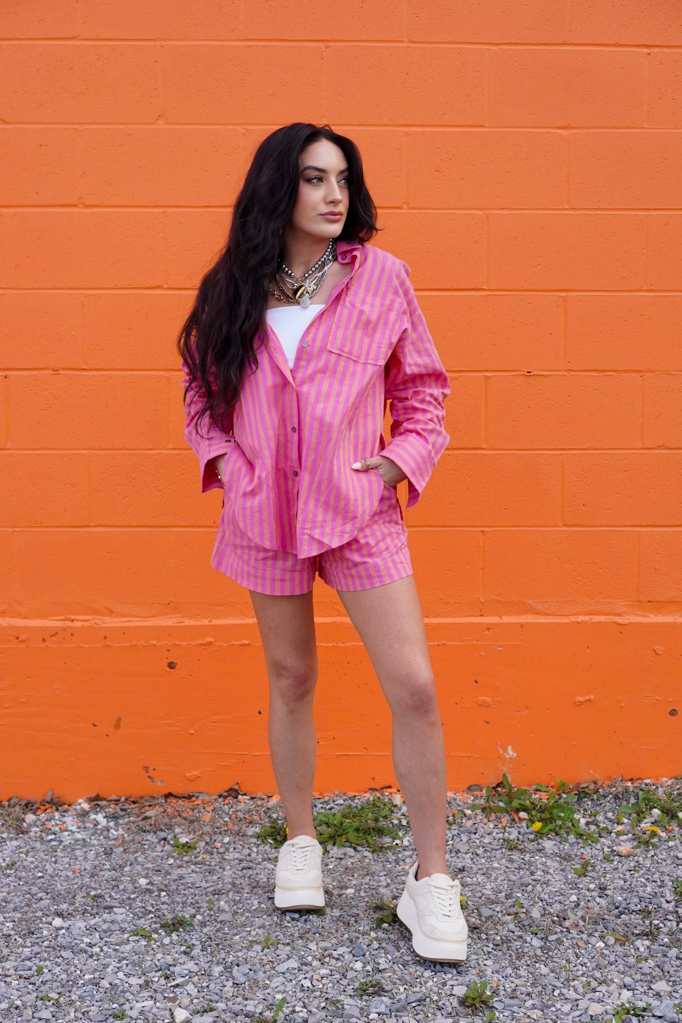 Sunset Stripe Shorts