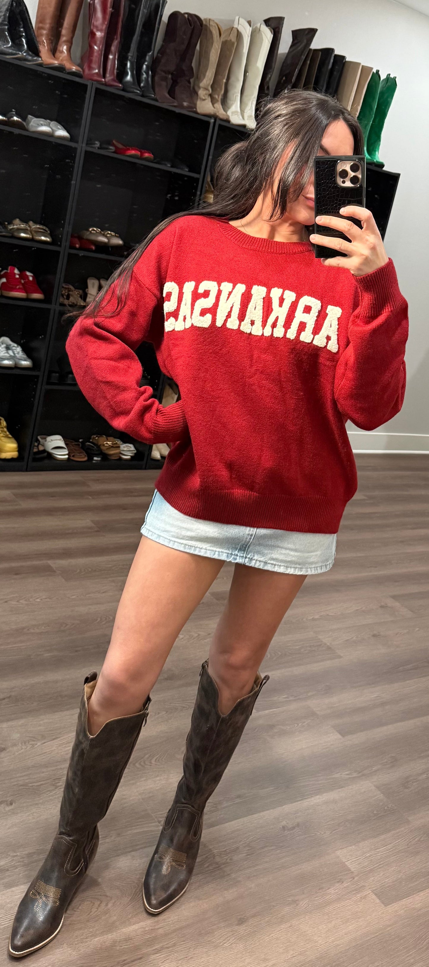 Arkansas Embroidered Sweater