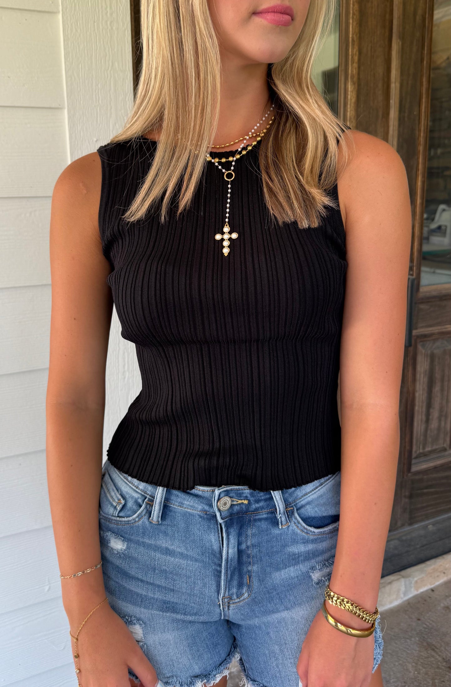 Viscose Ribbed Tank Top