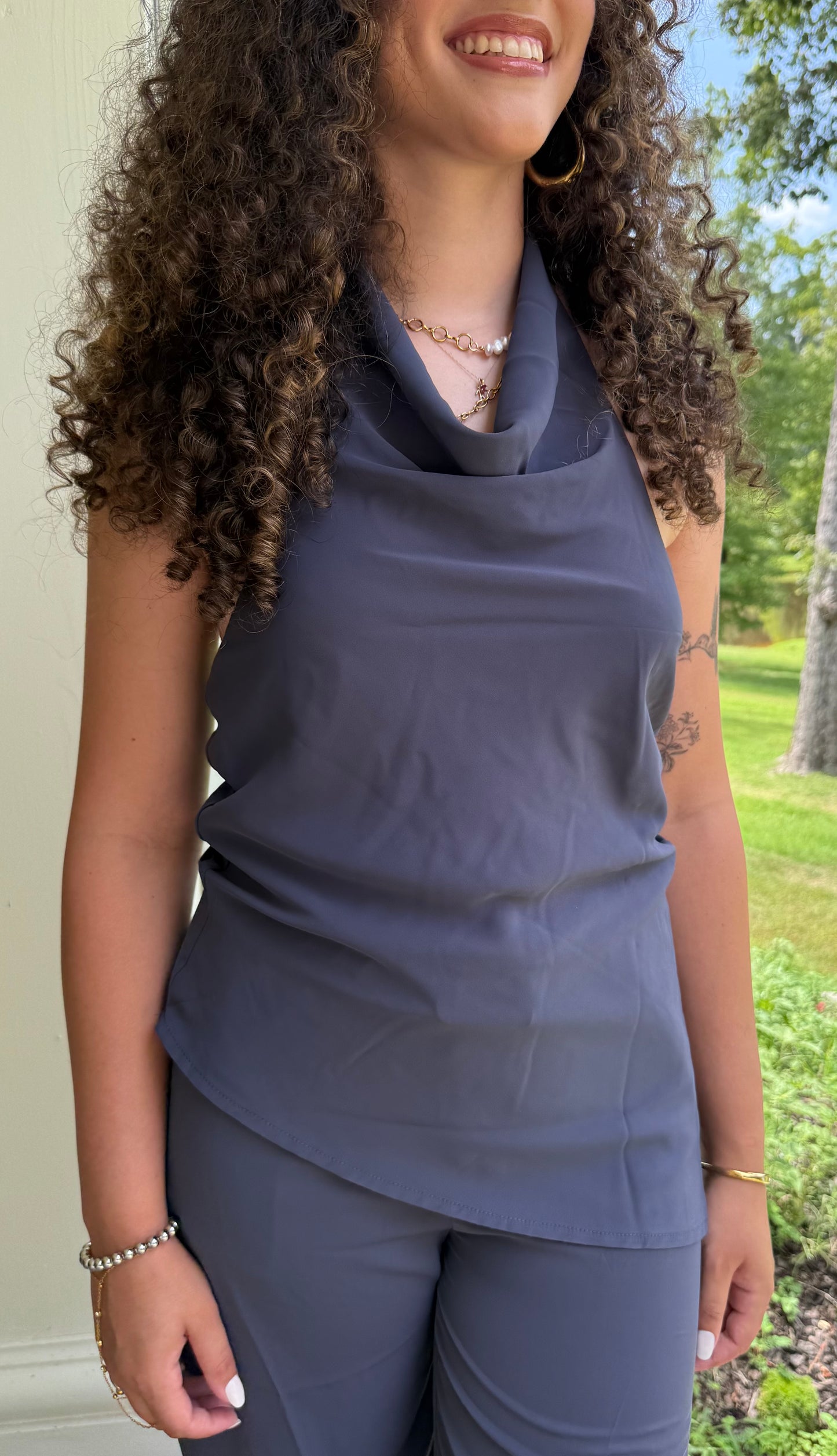 Midnight Muse Drape Top