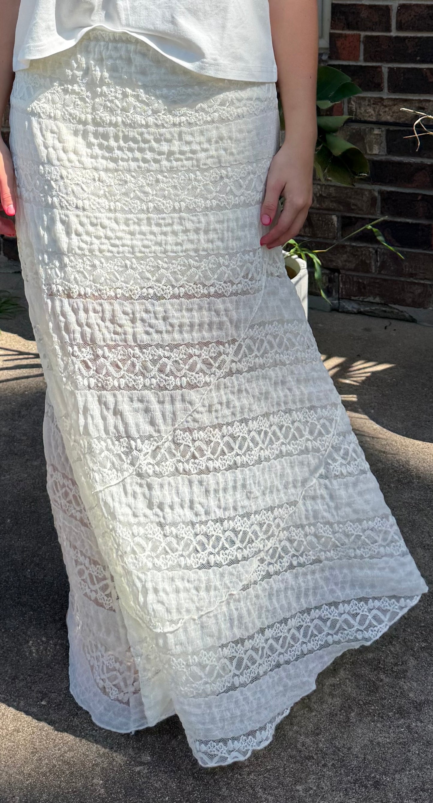 Fields of Lace Maxi Skirt
