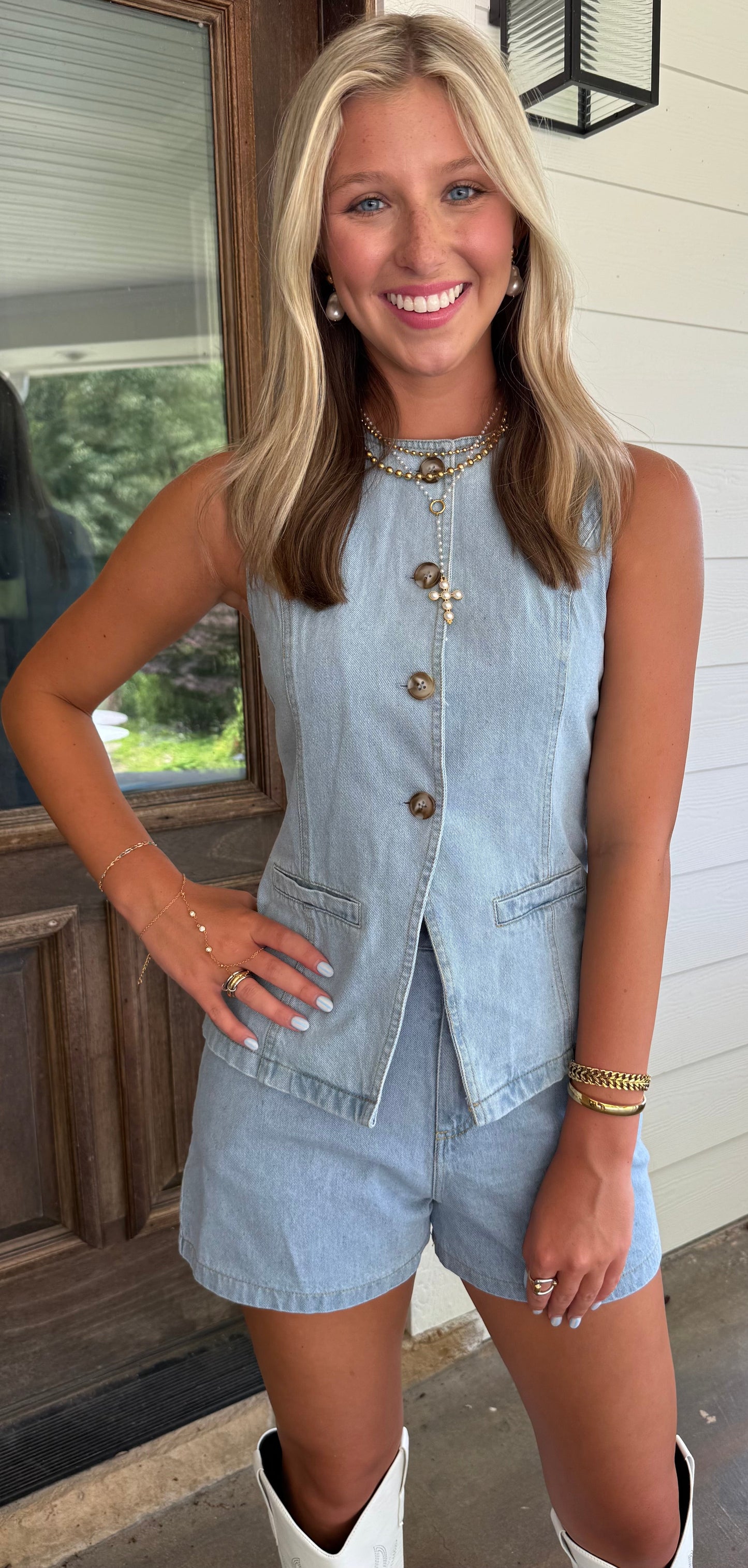 Sky To Moon Denim Set