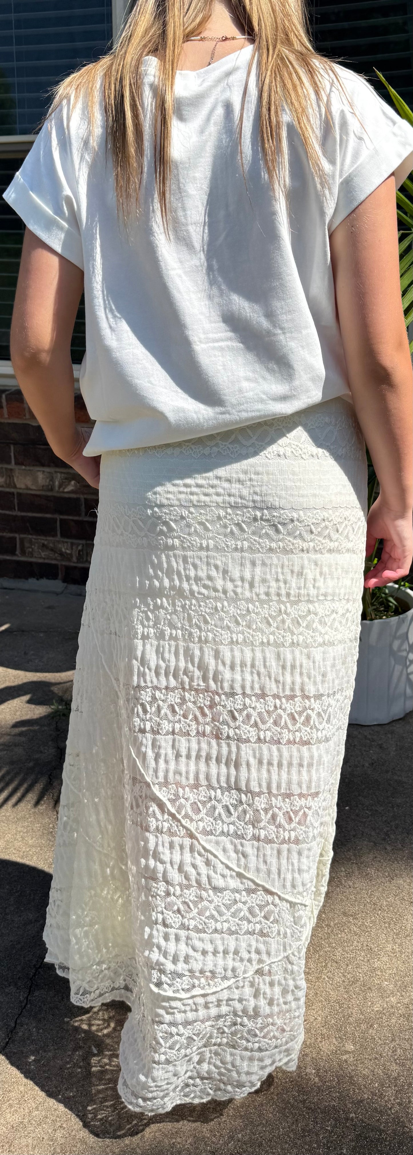 Fields of Lace Maxi Skirt