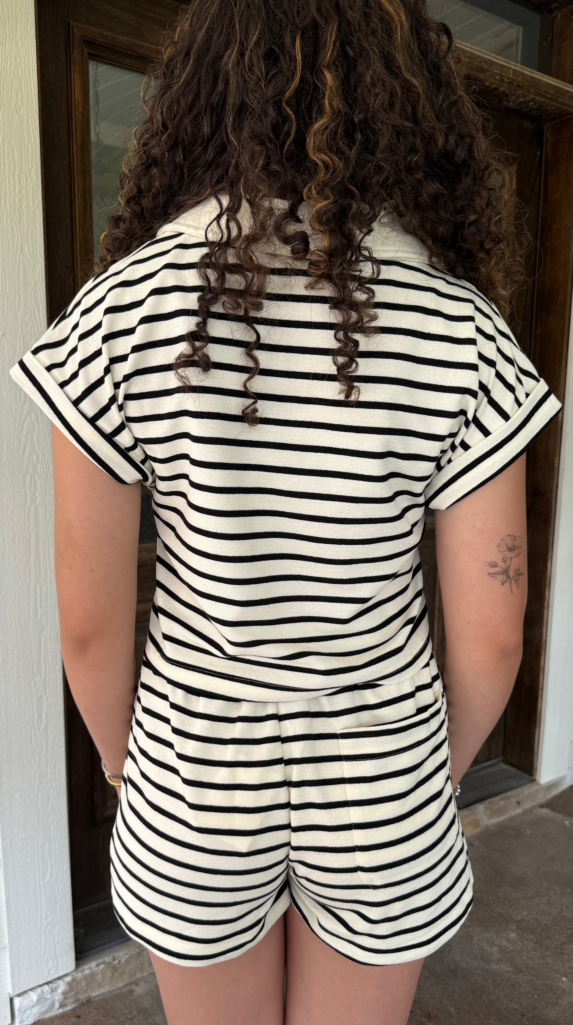 Sail Away Set- Knit Polo & Shorts Lounge