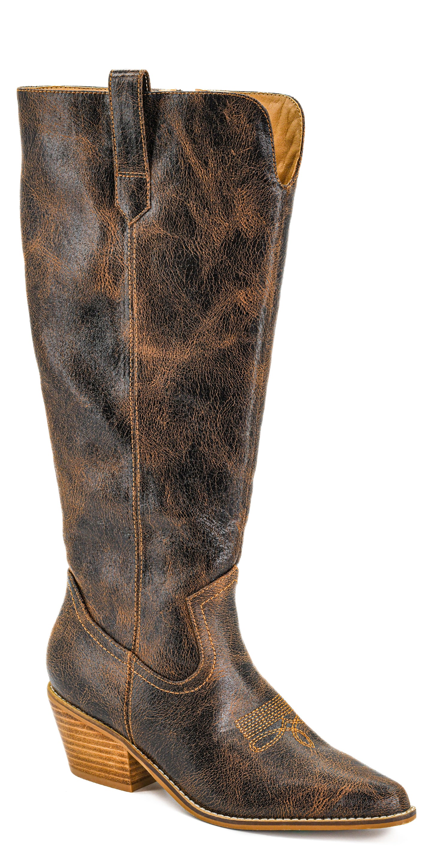 Hats Off Crackle Cowgirl Boot